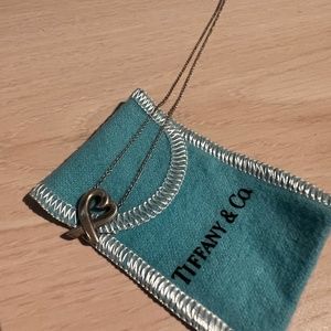 Tiffany & Co heart charm and necklace